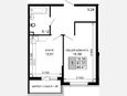 1-комнатная квартира, 44.78 м², 4/15 этаж фото 0