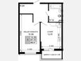 1-комнатная квартира, 44.78 м², 4/15 этаж фото 0