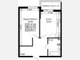 1-комнатная квартира, 44.80 м², 4/15 этаж фото 0