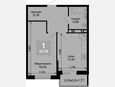 1-комнатная квартира, 43.62 м², 8/15 этаж фото 0