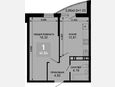1-комнатная квартира, 40.21 м², 3/19 этаж фото 0