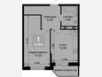 1-комнатная квартира, 42.96 м², 17/19 этаж фото 0