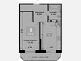 1-комнатная квартира, 44.48 м², 2/19 этаж фото 0
