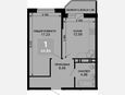 1-комнатная квартира, 42.96 м², 2/19 этаж фото 0