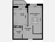 1-комнатная квартира, 42.96 м², 2/19 этаж фото 0