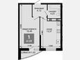 1-комнатная квартира, 40.20 м², 2/19 этаж фото 0