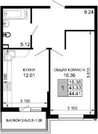 1-комн. квартира фото 0