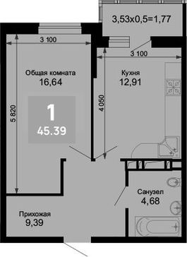1-комн. квартира фото 0