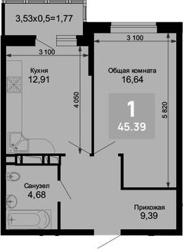 1-комн. квартира фото 0