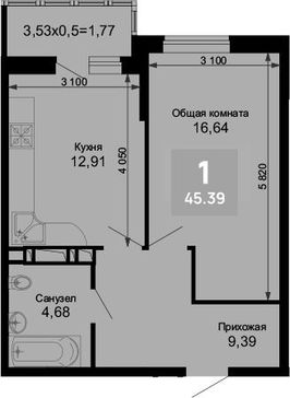 1-комн. квартира фото 0