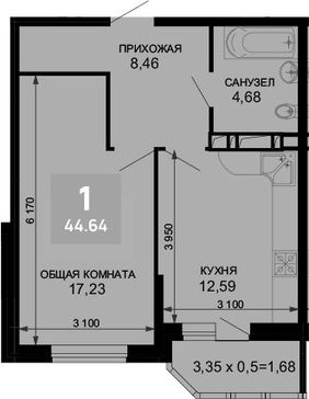 1-комн. квартира фото 0