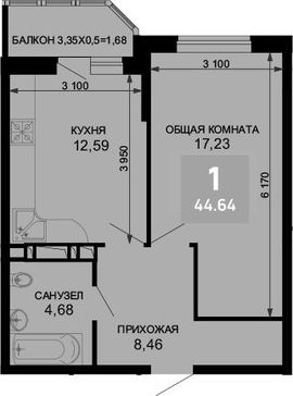 1-комн. квартира фото 0