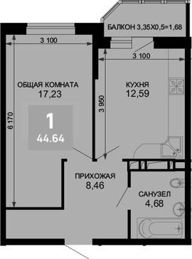 1-комн. квартира фото 0