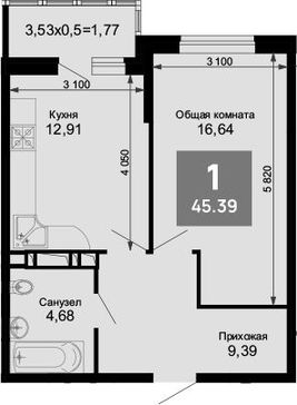 1-комн. квартира фото 0